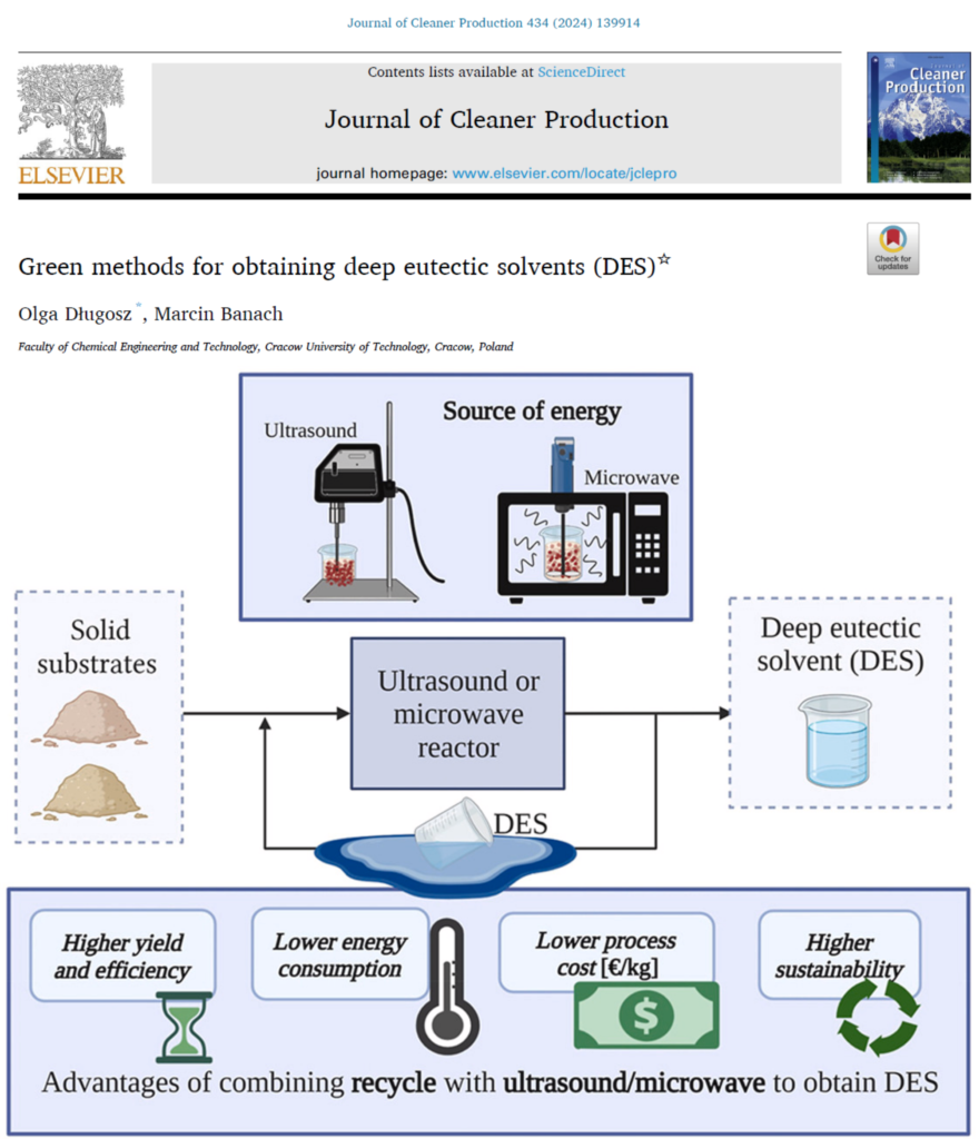 Green methods for obtaining deep eutectic solvents (DES) artyku zdjci (4)